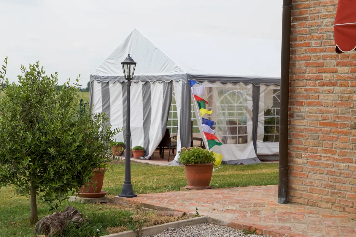 Il gazebo al tramonto